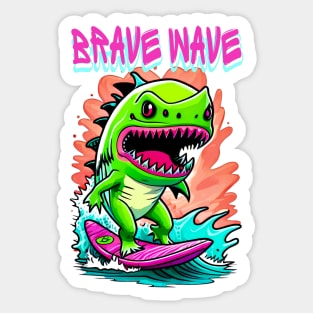 Brave Wave Sticker